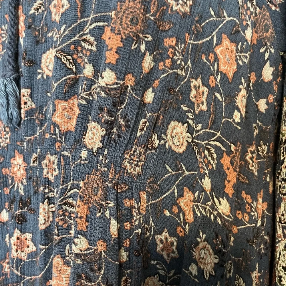 Free people lucky loosey floral mini boho dress